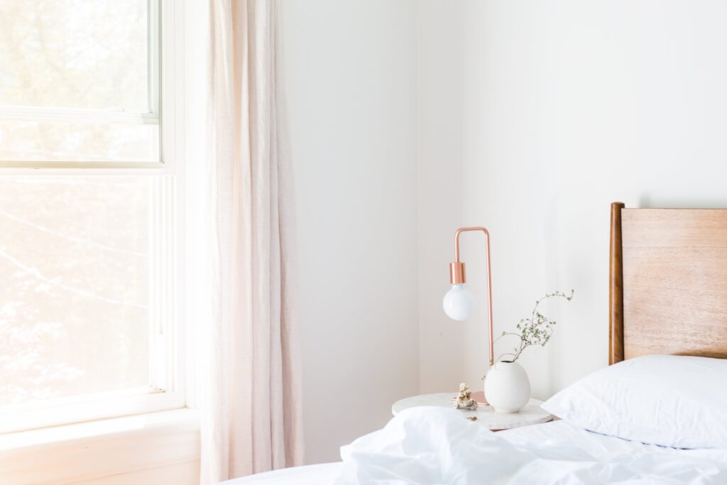 bedroom as part of your morning routine