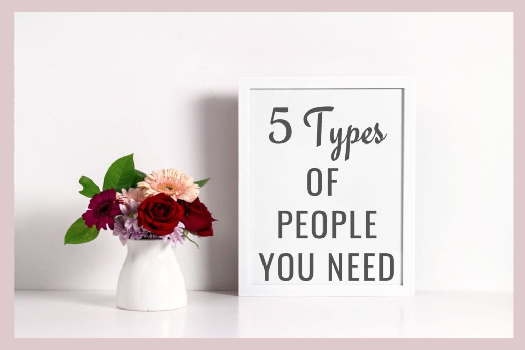 Sign that says 5 Types of People