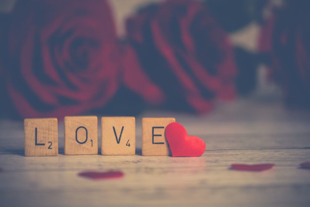 blocks that say love - how to love yourself