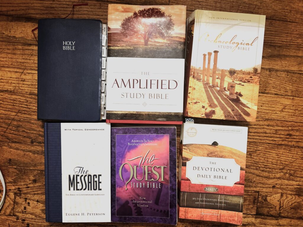 A variety of Bibles to help you choose a new Bible